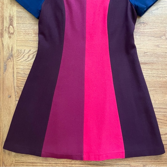 Boden Panel Patsy Colorblock Short Casual Wool Blend Dress size 10 - Picture 10 of 13